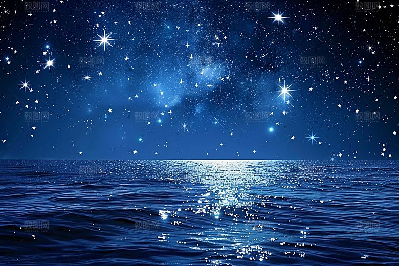 灿烂星空唯美浪漫素材
