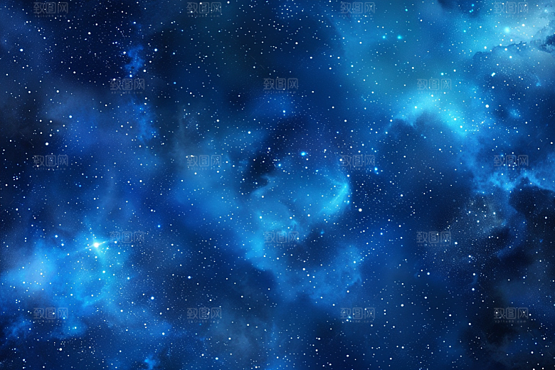 灿烂星空银河夜晚素材