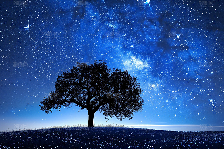 灿烂星空高清太阳系素材