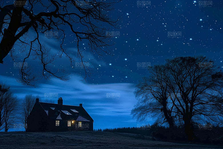 灿烂星空梦幻高清素材