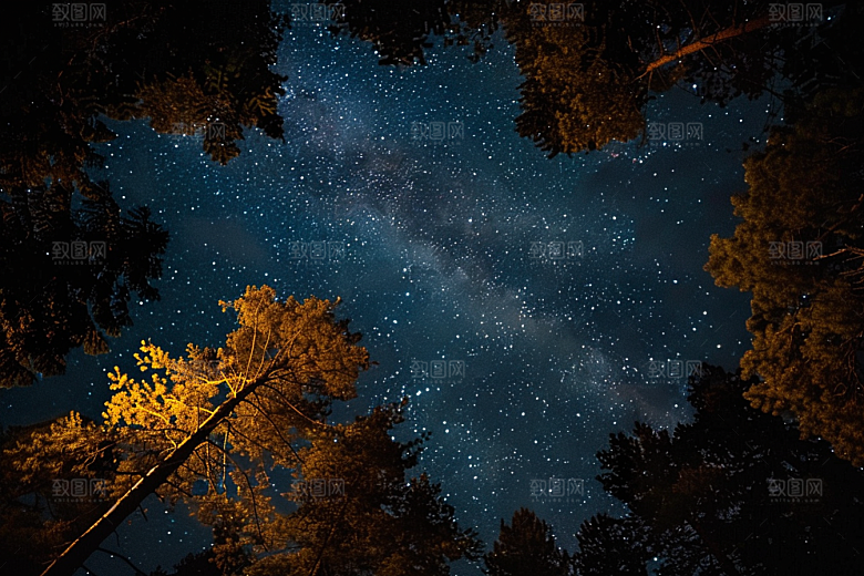 灿烂星空高清星辰素材