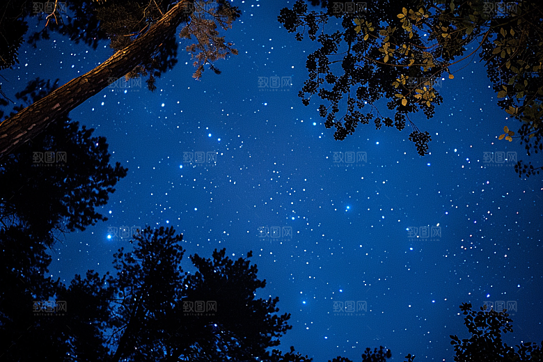 灿烂星空梦幻唯美素材