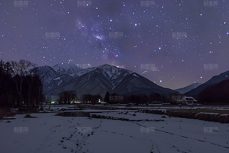 灿烂星空高清浪漫素材