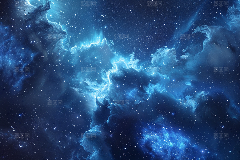 灿烂星空夜晚宇宙素材