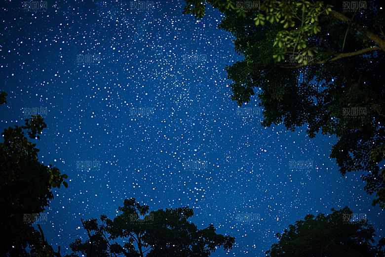 灿烂星空银河高清素材