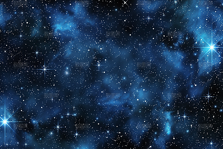 灿烂星空银河高清素材