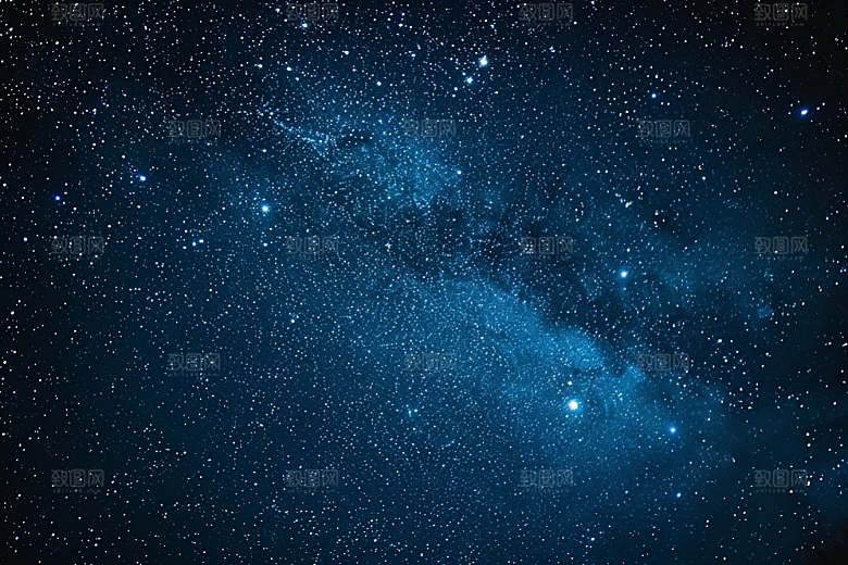灿烂星空浪漫夜景素材
