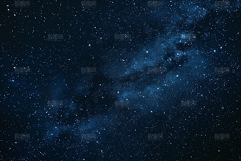 灿烂星空星辰夜景素材