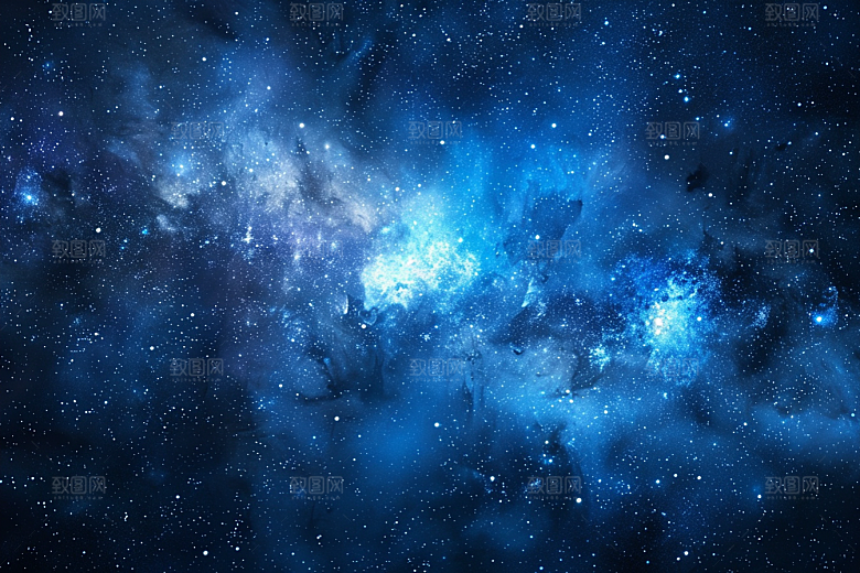 灿烂星空梦幻银河素材