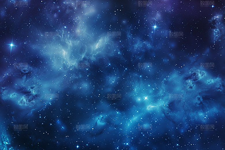 灿烂星空宇宙太阳系素材