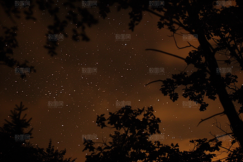 灿烂星空星辰天空素材