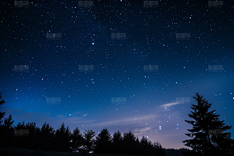 灿烂星空天空高清素材