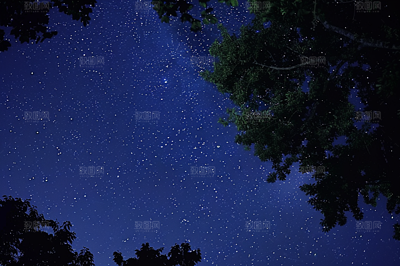 灿烂星空高清星辰素材