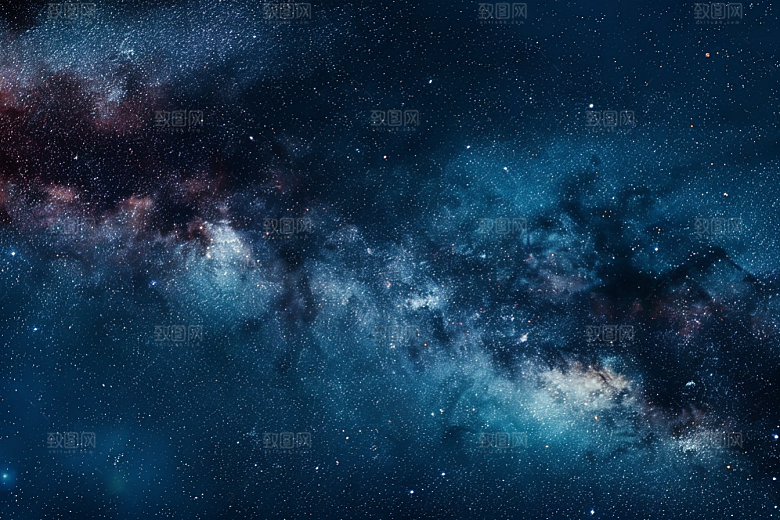 灿烂星空太阳系星辰素材