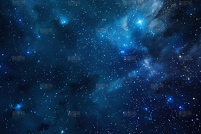 灿烂星空星辰浪漫素材