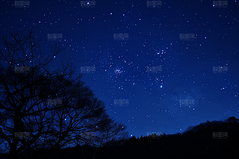 灿烂星空天空夜晚素材