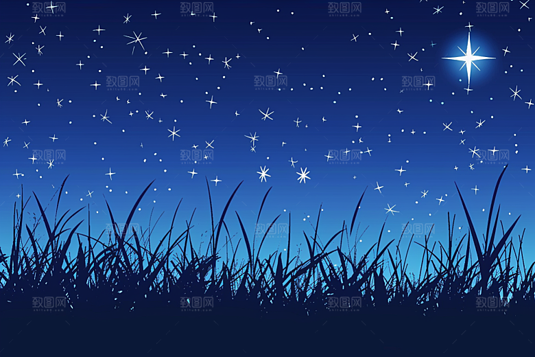 灿烂星空梦幻唯美素材