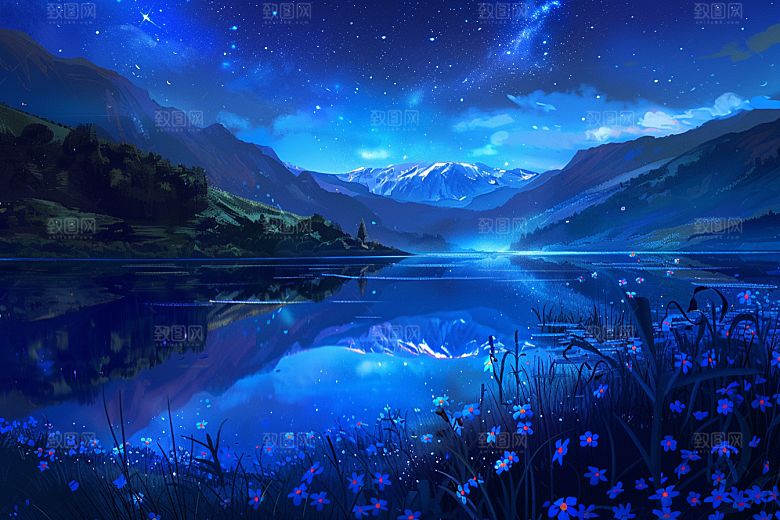灿烂星空唯美梦幻素材