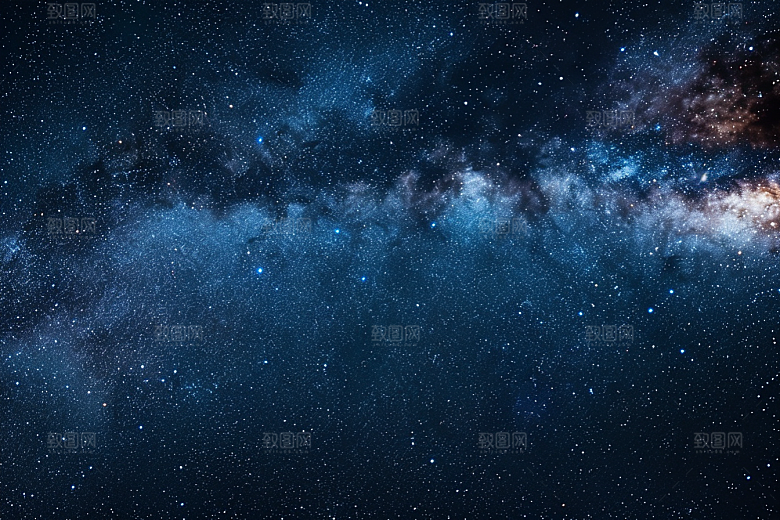 灿烂星空宇宙夜晚素材