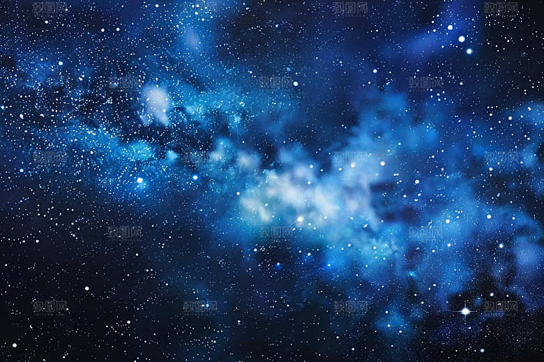 灿烂星空梦幻星辰素材