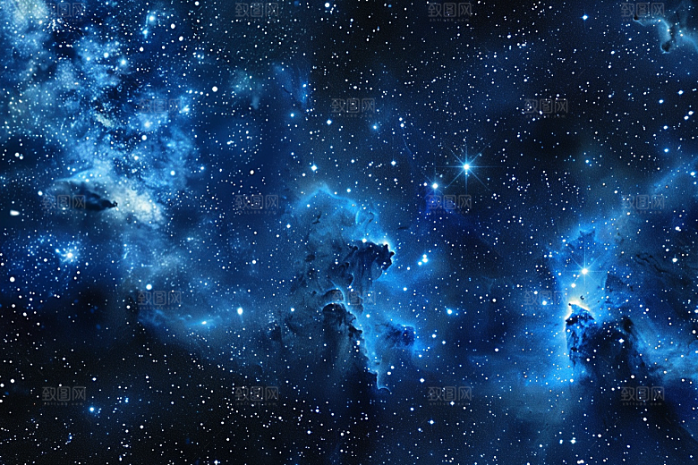 灿烂星空梦幻夜晚素材