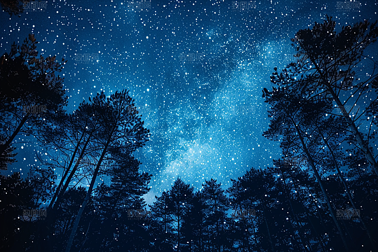 灿烂星空唯美梦幻素材