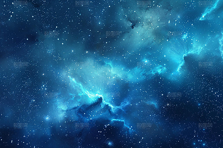 灿烂星空太阳系高清素材