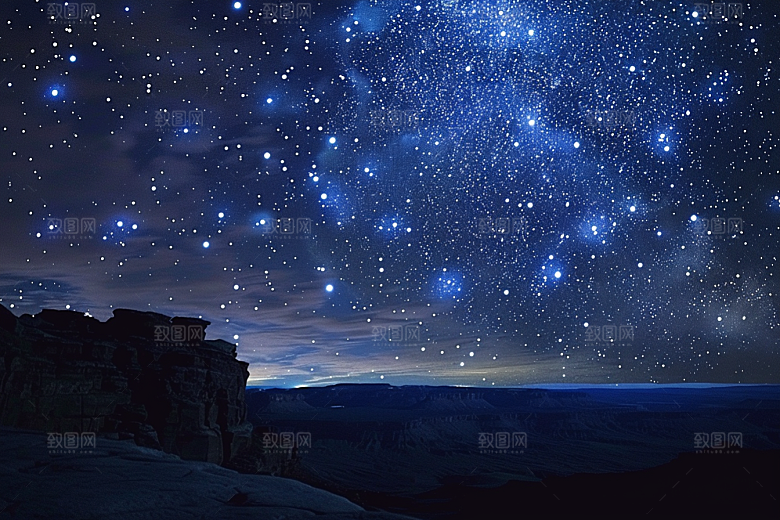 灿烂星空宇宙天空素材