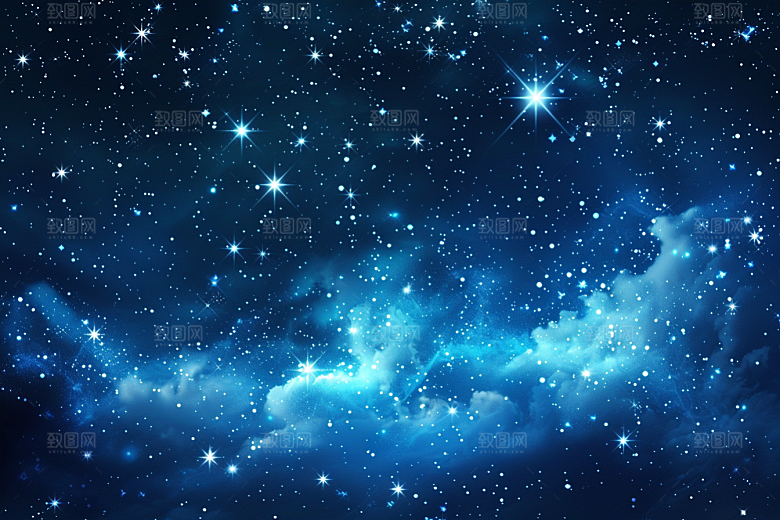 灿烂星空天空星辰素材