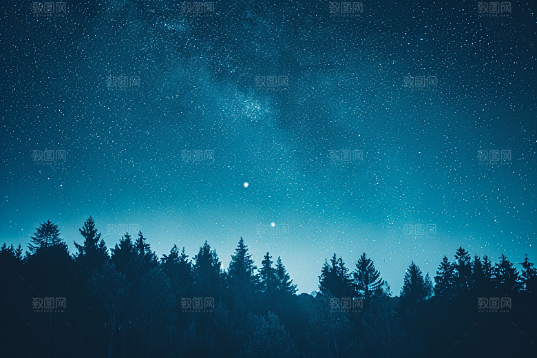 灿烂星空浪漫梦幻素材
