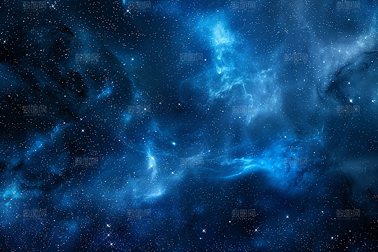 灿烂星空银河太阳系素材