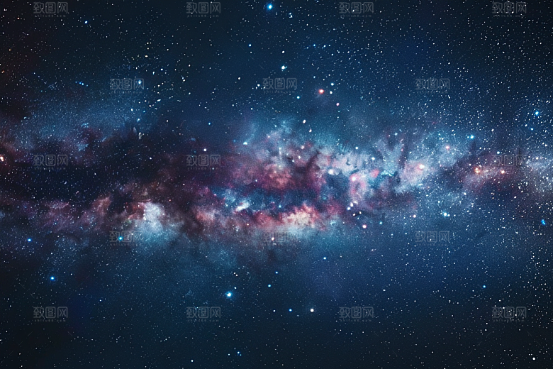灿烂星空夜景天空素材
