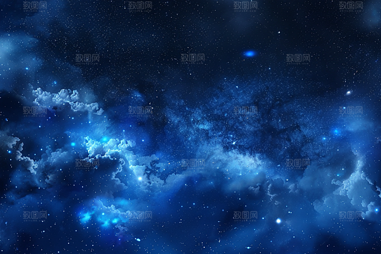 灿烂星空浪漫太阳系素材