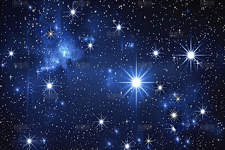 灿烂星空星辰唯美素材