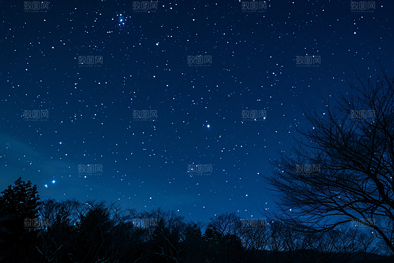 灿烂星空夜晚宇宙素材