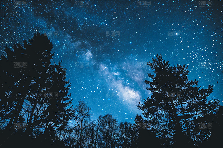 灿烂星空天空唯美素材