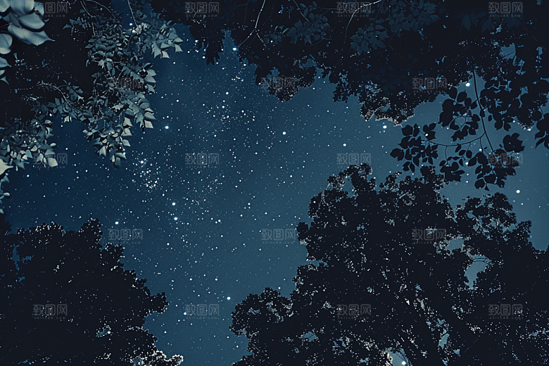 灿烂星空银河唯美素材
