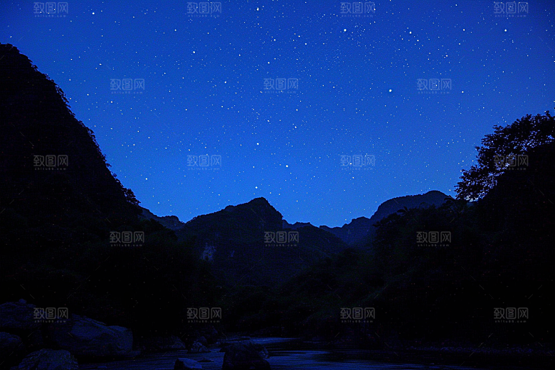 灿烂星空高清浪漫素材