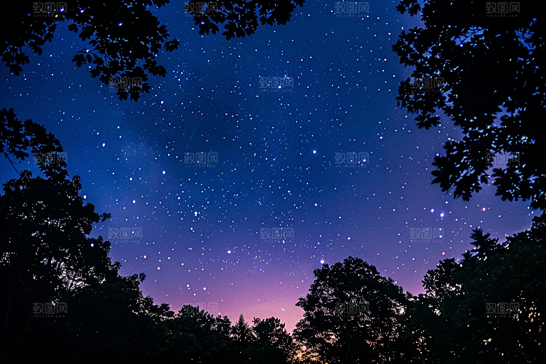 灿烂星空梦幻星辰素材