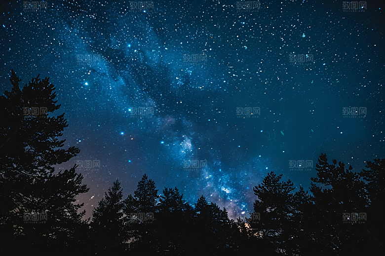 灿烂星空高清天空素材