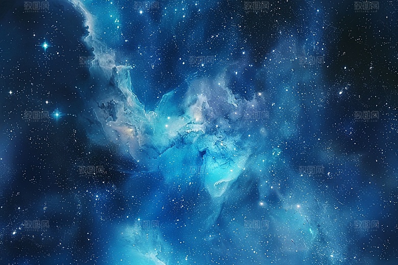 灿烂星空梦幻星辰素材