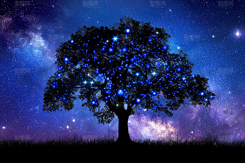 灿烂星空天空太阳系素材