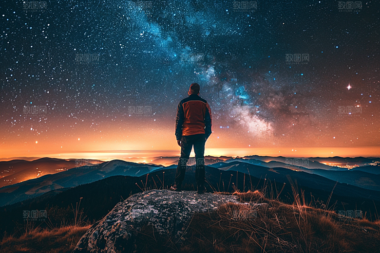 灿烂星空浪漫宇宙素材