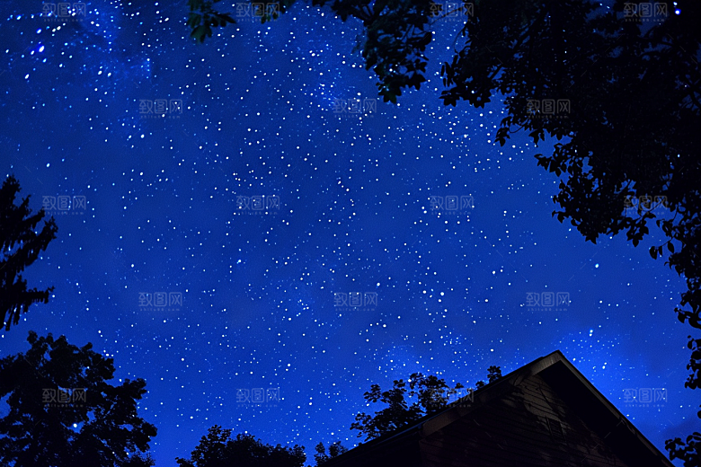 灿烂星空太阳系天空素材