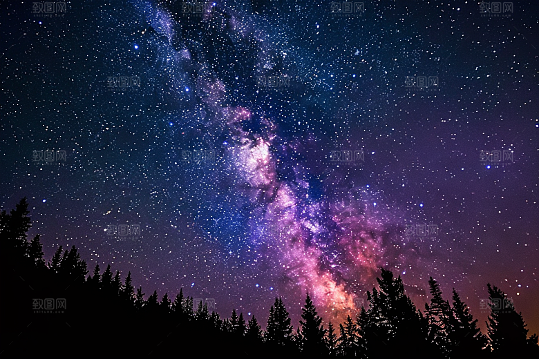 灿烂星空高清唯美素材