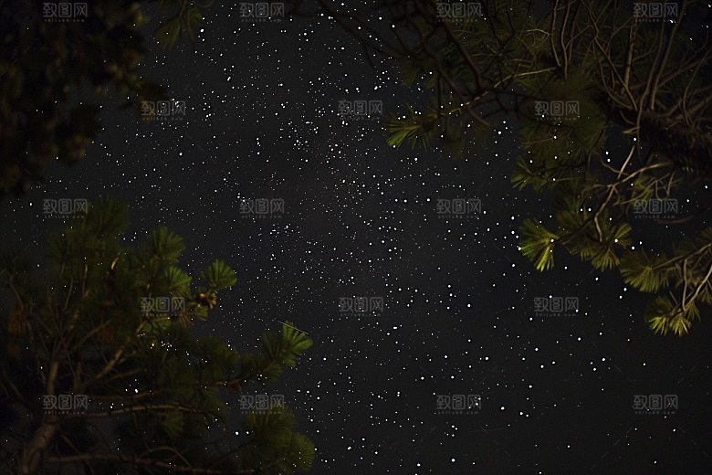 灿烂星空梦幻唯美素材