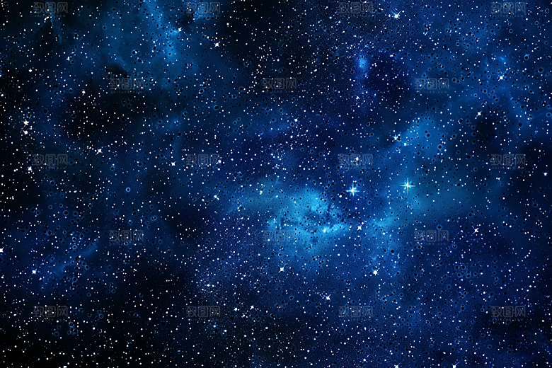 灿烂星空唯美夜晚素材