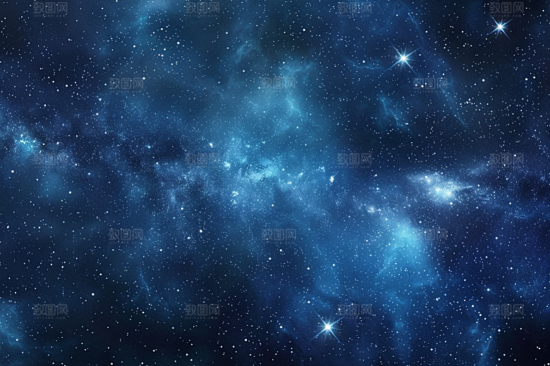 灿烂星空银河宇宙素材
