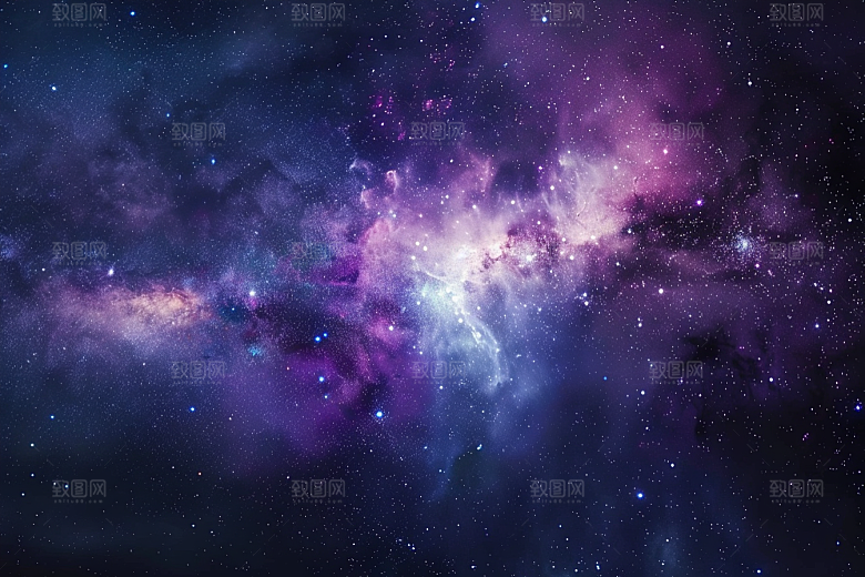 灿烂星空天空唯美素材