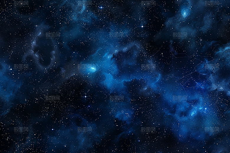 灿烂星空浪漫太阳系素材